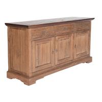 Sideboard Teakholz B: 148cm - Braun/Naturfarben, Design, Holz (148/83,50/44cm) - MID.YOU