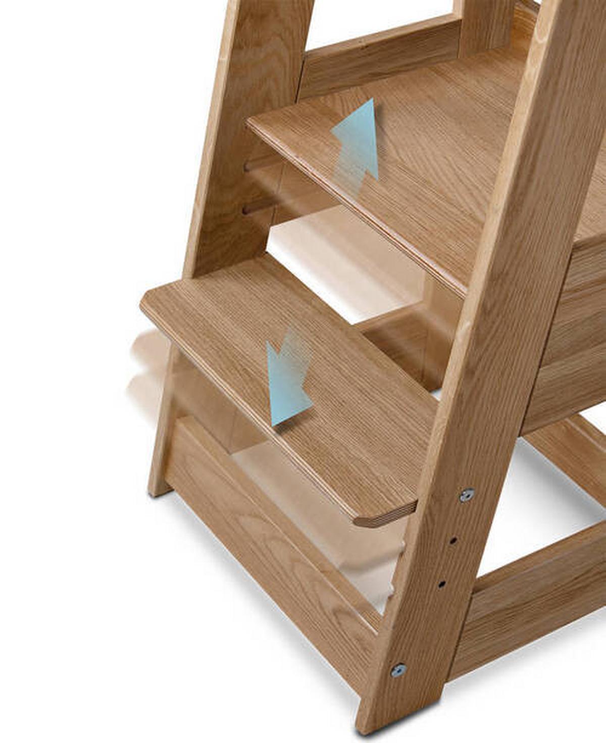 Lernturm Eiche - Eichefarben, Basics, Holz (40/91/45cm) - tiSsi