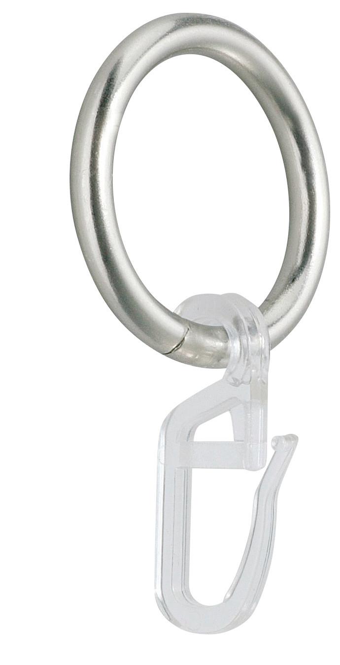 Vorhangringe Edelstahloptik Martina Metall 10 Stk. - Edelstahlfarben, KONVENTIONELL, Metall - Ondega