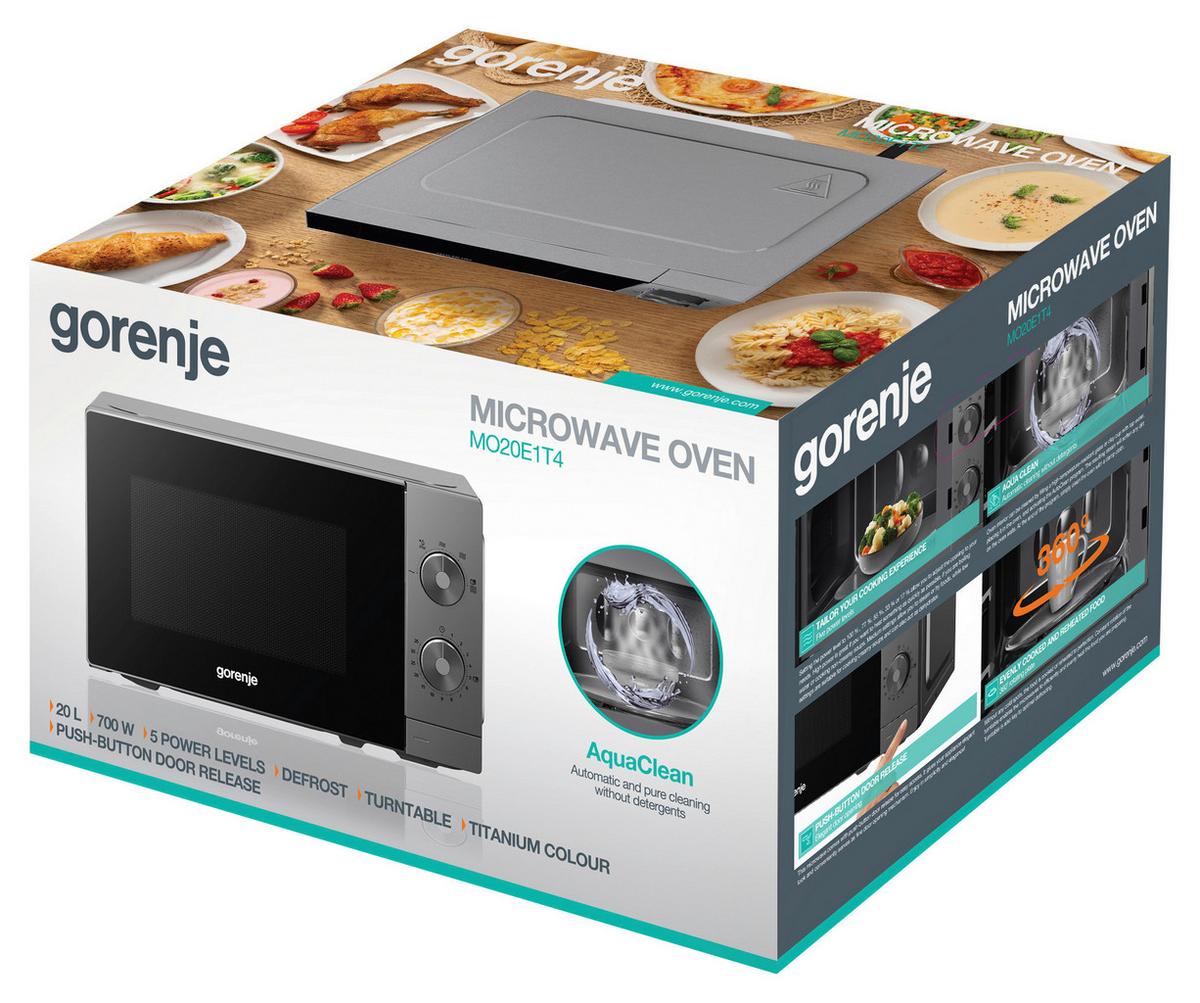 Mikrowelle Mo20e1t4 - Edelstahlfarben, Basics, Glas/Kunststoff (44/25,9/34,6cm) - Gorenje