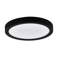 Aufbauleuchte 75637* Idun 2 - Schwarz/Weiß, Basics, Kunststoff/Metall (30/3,2cm) - Eglo