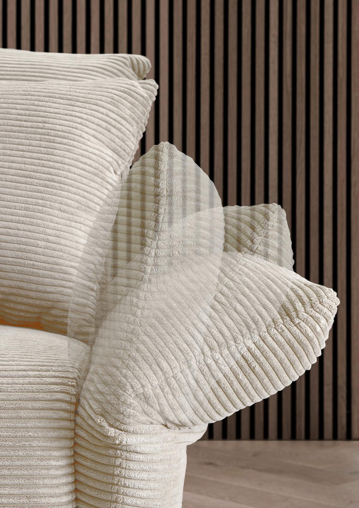 Ecksofa Vanilla Beige S: 178/264-302 Cm - Beige/Schwarz, Design, Textil (178/264-302cm) - Livetastic