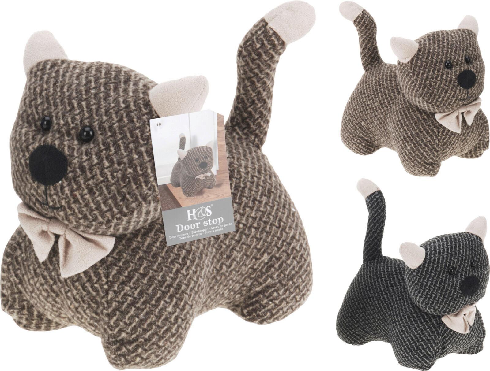 DVEŘNÍ ZARÁŽKA HZ1101270 - šedá/hnědá, Basics, textil (20/19/14cm)