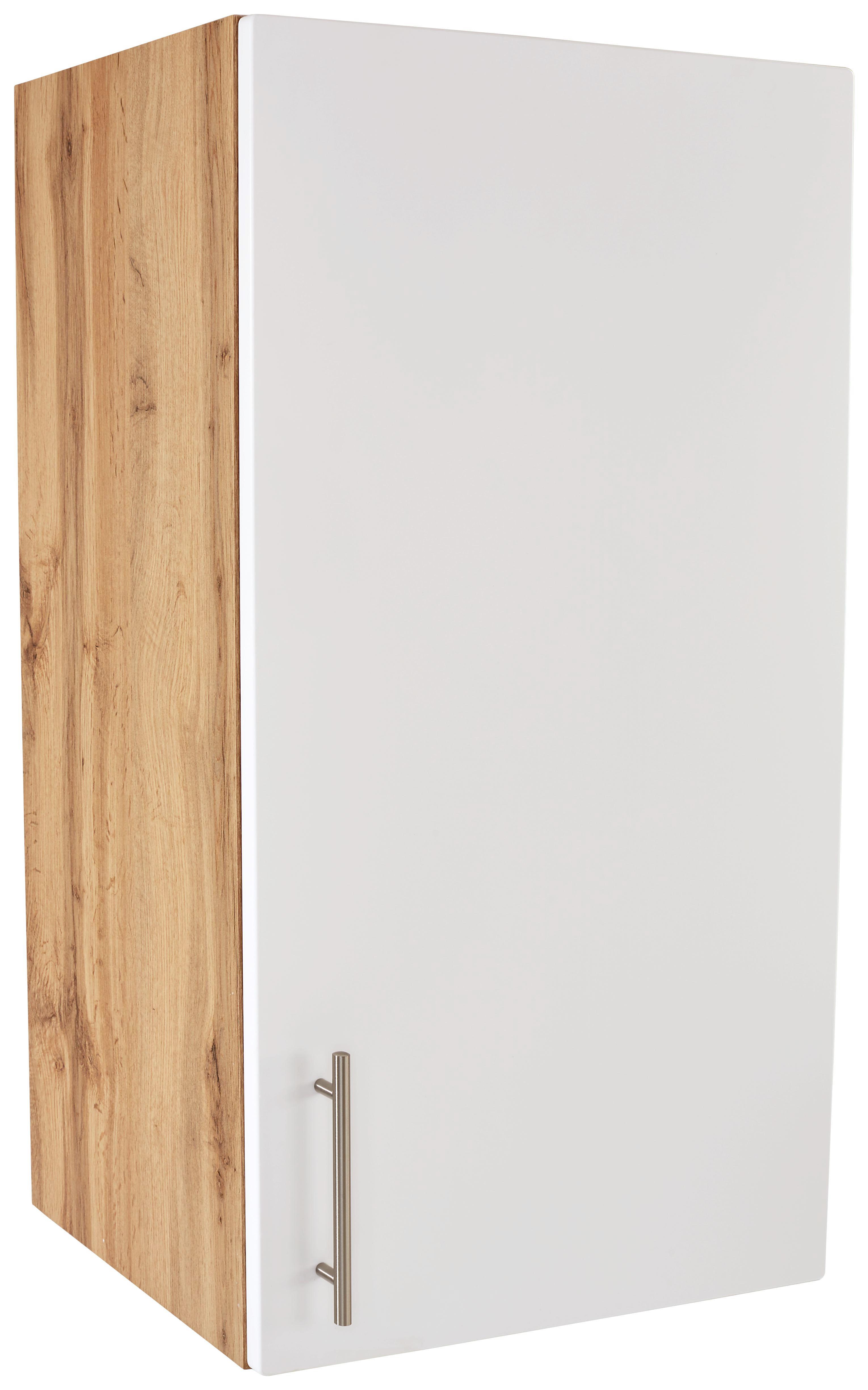 Küchenoberschrank Stella H50-89 - Eichefarben/Weiß, Holzwerkstoff (50/89/37cm) - Ombra