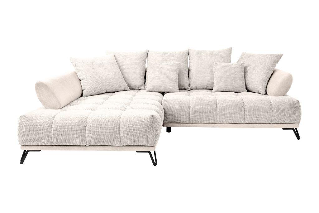 LARGO, levá, béžová, potřeba šířky dveří 90 cm - černá/béžová, Moderní, kov/textil (184/262cm)