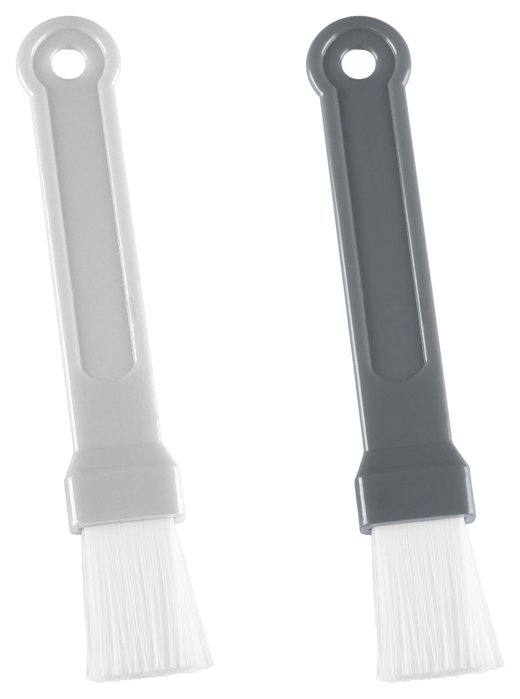 Backpinselset Miko 2er B/H/T: 2,7/21/8 cm - Weiß, Basics, Kunststoff (2,7/21/0,8cm) - Metaltex