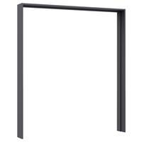 Paspartový rám ELARA šedá metalická, pro š. 180 cm - šedá, Konvenční, kompozitní dřevo (189/214/23cm)