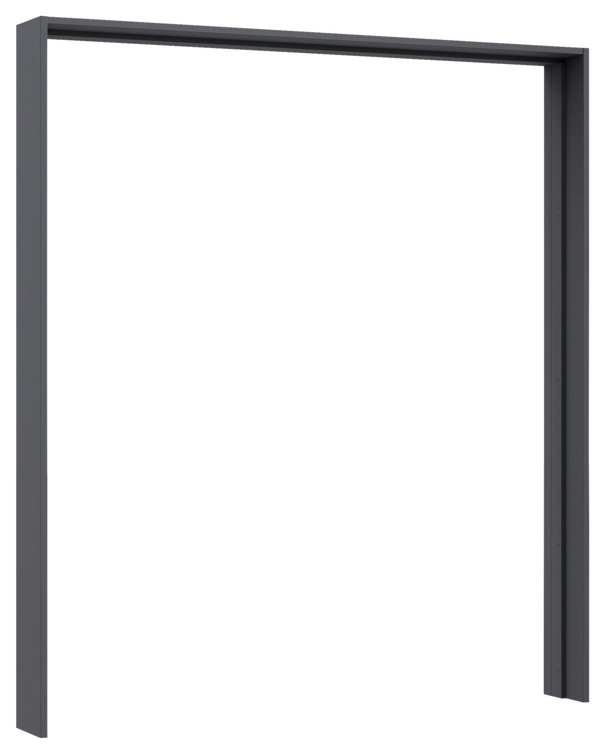 Paspartový rám ELARA sivá metalická, pre š. 180 cm - sivá, Konventionell, kompozitné drevo (189/214/23cm)