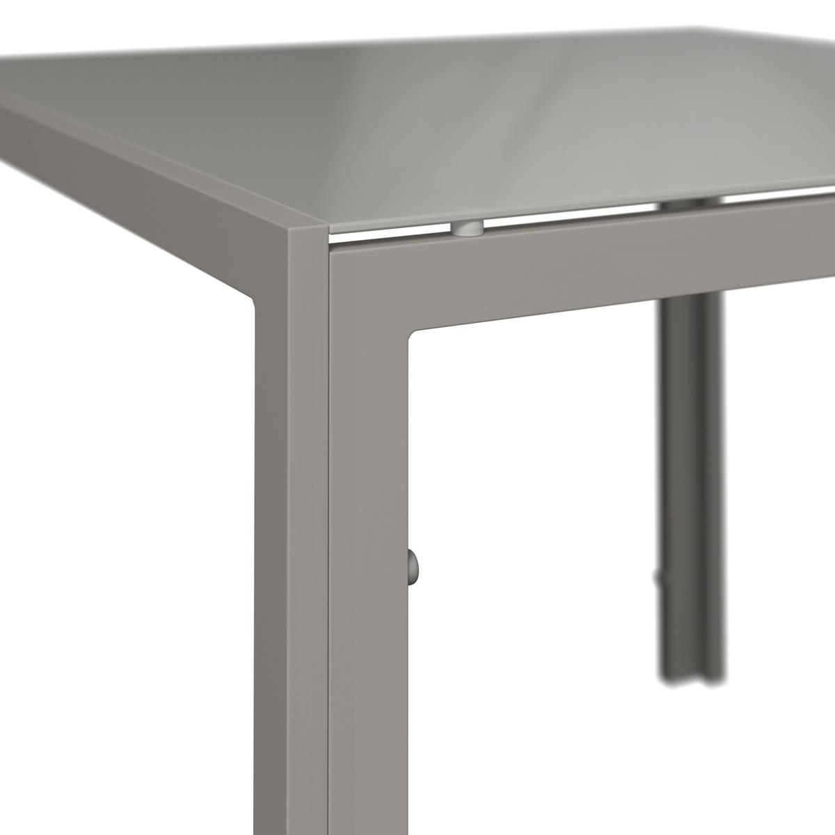 Gartenset Barcelona - Beige, MODERN, Glas/Textil - Beldano