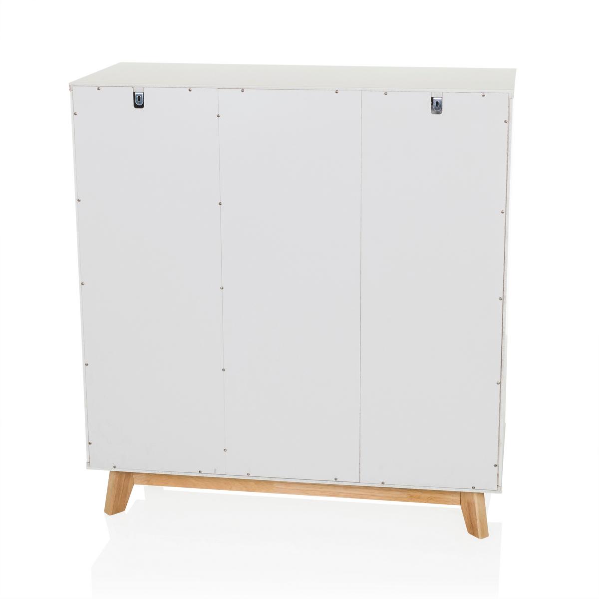 Kommode Estha Weiß B: 80 cm - Weiß, MODERN, Holzwerkstoff (80/85/34cm) - MID.YOU