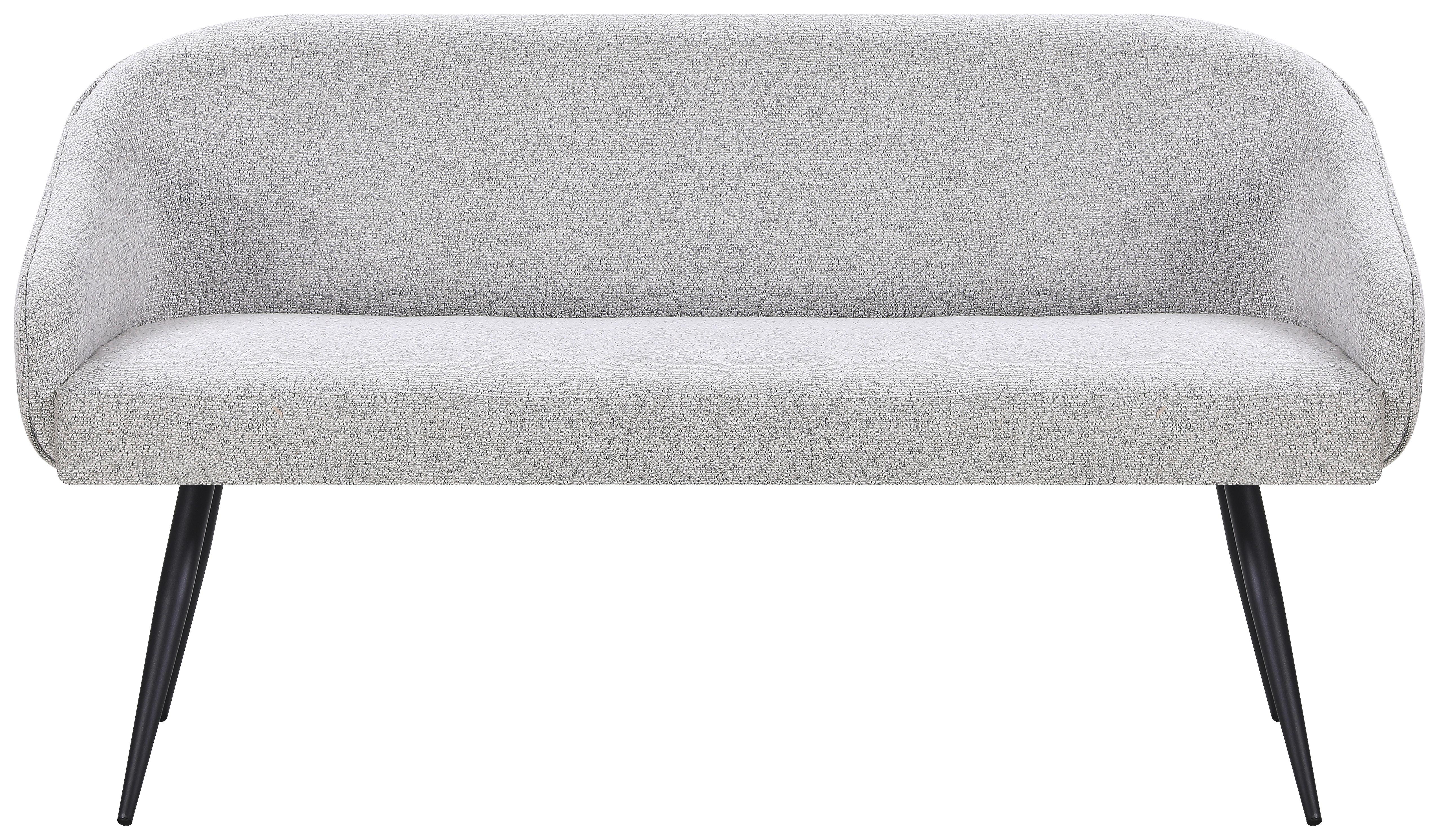 Sitzbank Royal Beige/Grau B: 150 cm - Schwarz/Grau, MODERN, Textil/Metall (150ml) - Livetastic