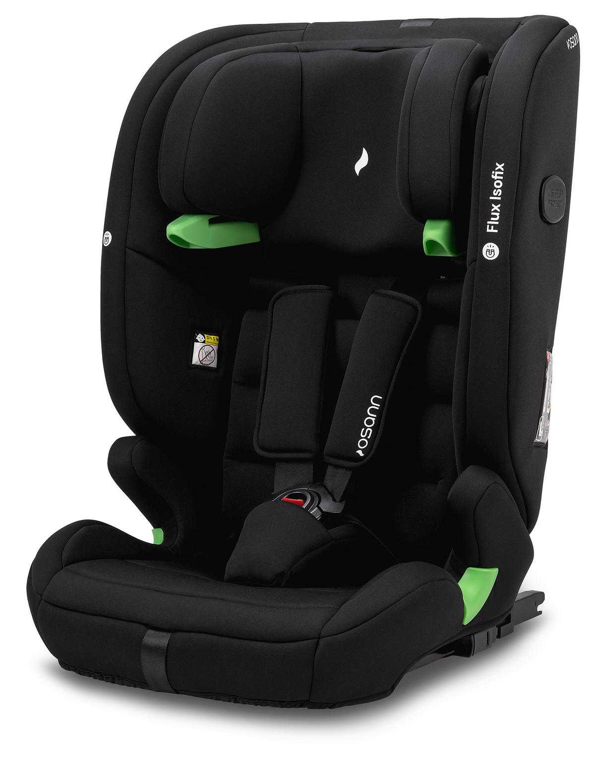 Kinderautositz Flux Isofix - Schwarz/Grau, Basics, Kunststoff/Textil (44/61.5/47cm) - Osann