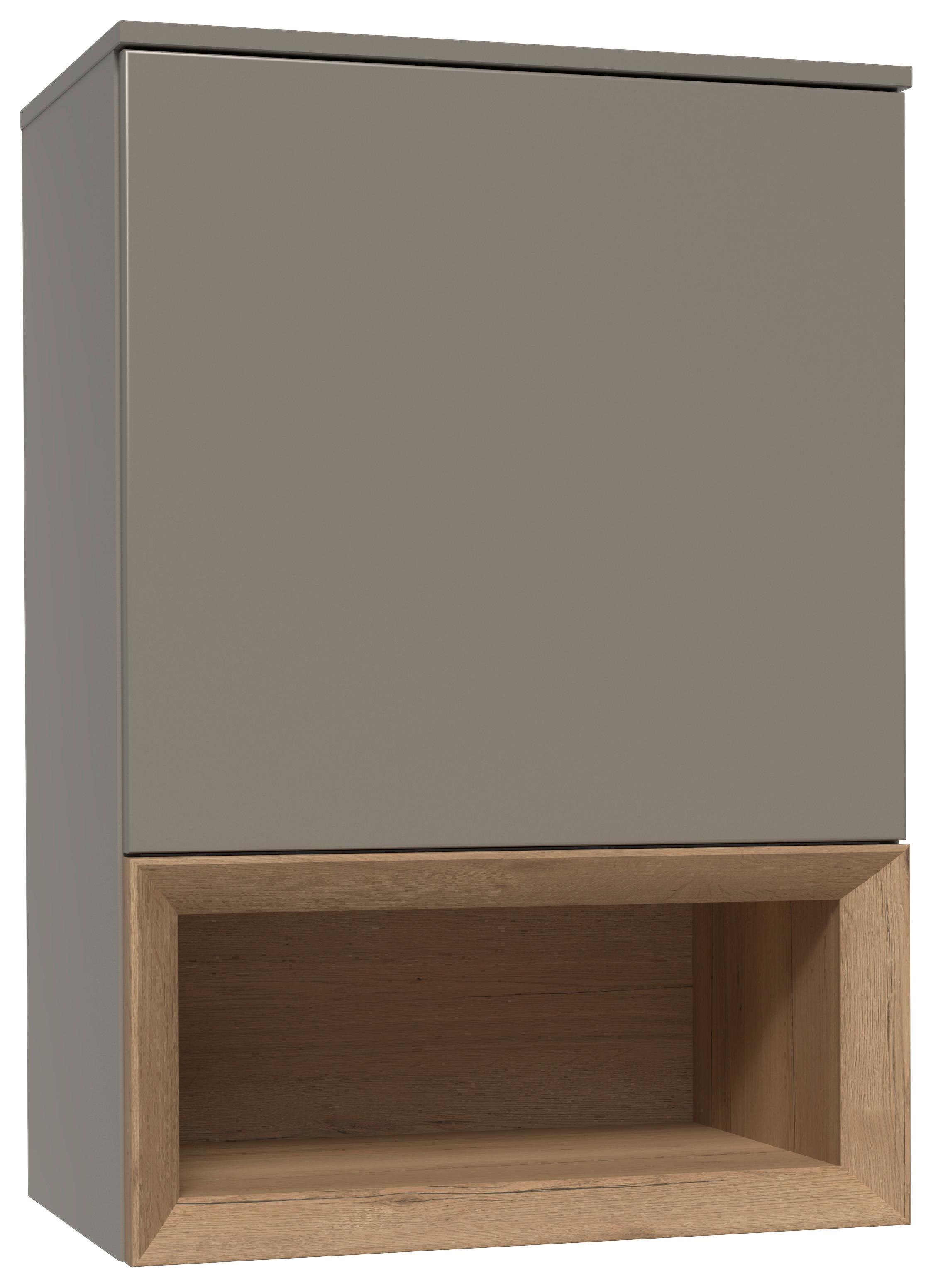 Hängeelement Las Vegas Taupegrau/Eiche Dekor B: 60cm - Taupe/Eichefarben, MODERN, Holzwerkstoff (60/88/37cm) - Vertico