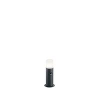 Wegeleuchte Hoosic 28W Metall Kunststoff - Anthrazit/Weiß, Natur, Kunststoff/Metall (12/12/30cm) - Trio Leuchten