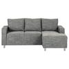 Ecksofa Grenwood Grau S: 200x144 cm - Chromfarben/Grau, Design, Textil (200/144cm) - MID.YOU