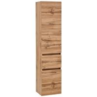 Hochschrank Pienza B: 40 cm Eiche Wotan Dekor - Silberfarben/Eiche Wotan, MODERN, Holzwerkstoff (40/180/35cm) - Held