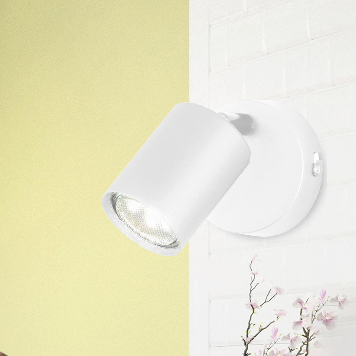 Wandleuchte 30448 Vano 1-Flammig - Sandfarben/Weiß, Design, Metall (8/11cm) - Fischer & Honsel