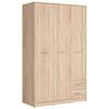 Drehtürenschrank 118,5cm Nepo Plus Sonomo Eiche - Sonoma Eiche, MODERN, Holzwerkstoff (118,5/197/54,5cm) - MID.YOU