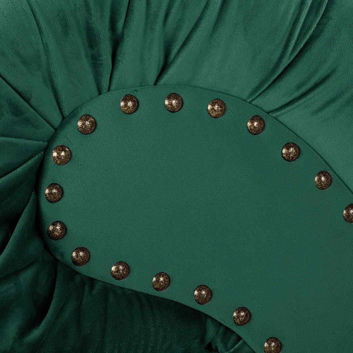 Récamiere Pako Grün B: 185cm - Braun/Grün, Design, Textil (185/93/75cm) - Livetastic