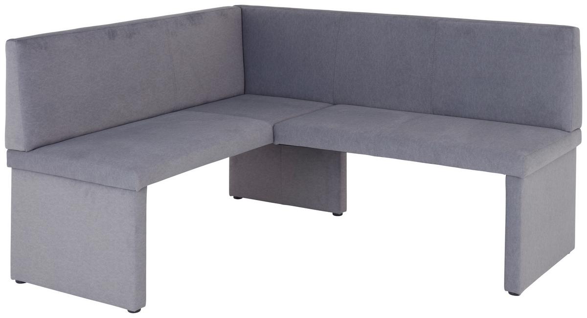 Eckbank Campel - Schwarz/Grau, KONVENTIONELL, Textil (147/167cm)