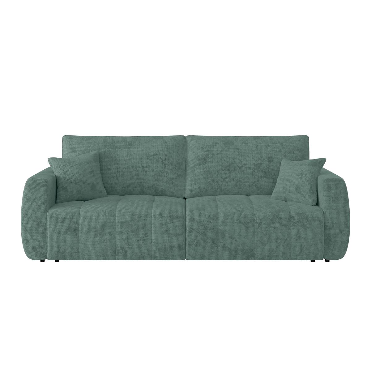 Schlafsofa Bali - Blau/Schwarz, MODERN, Holz/Textil (245/74-90/104cm) - Luca Bessoni
