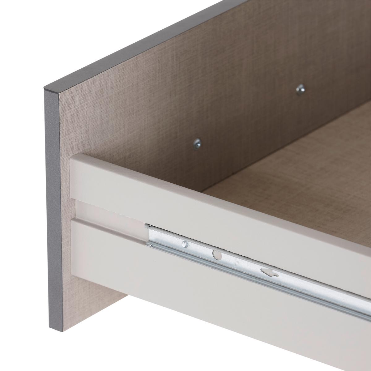 Drehtürenschrank 136 cm Aalen Extra Grau/Weiß - Weiß/Grau, KONVENTIONELL, Holzwerkstoff (136/197/54cm)