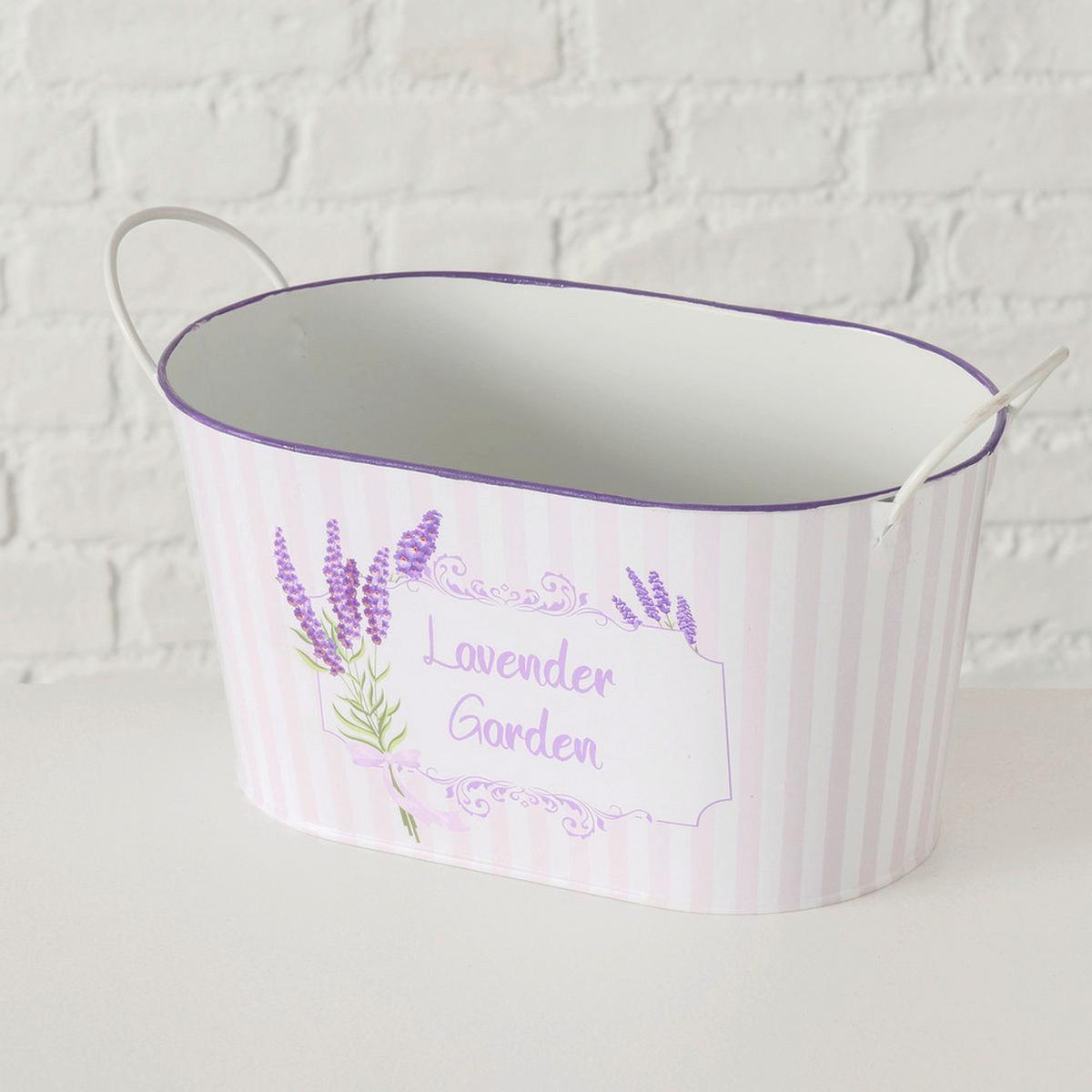 Sada obalů na květináč LAVANDA - Basics, kov