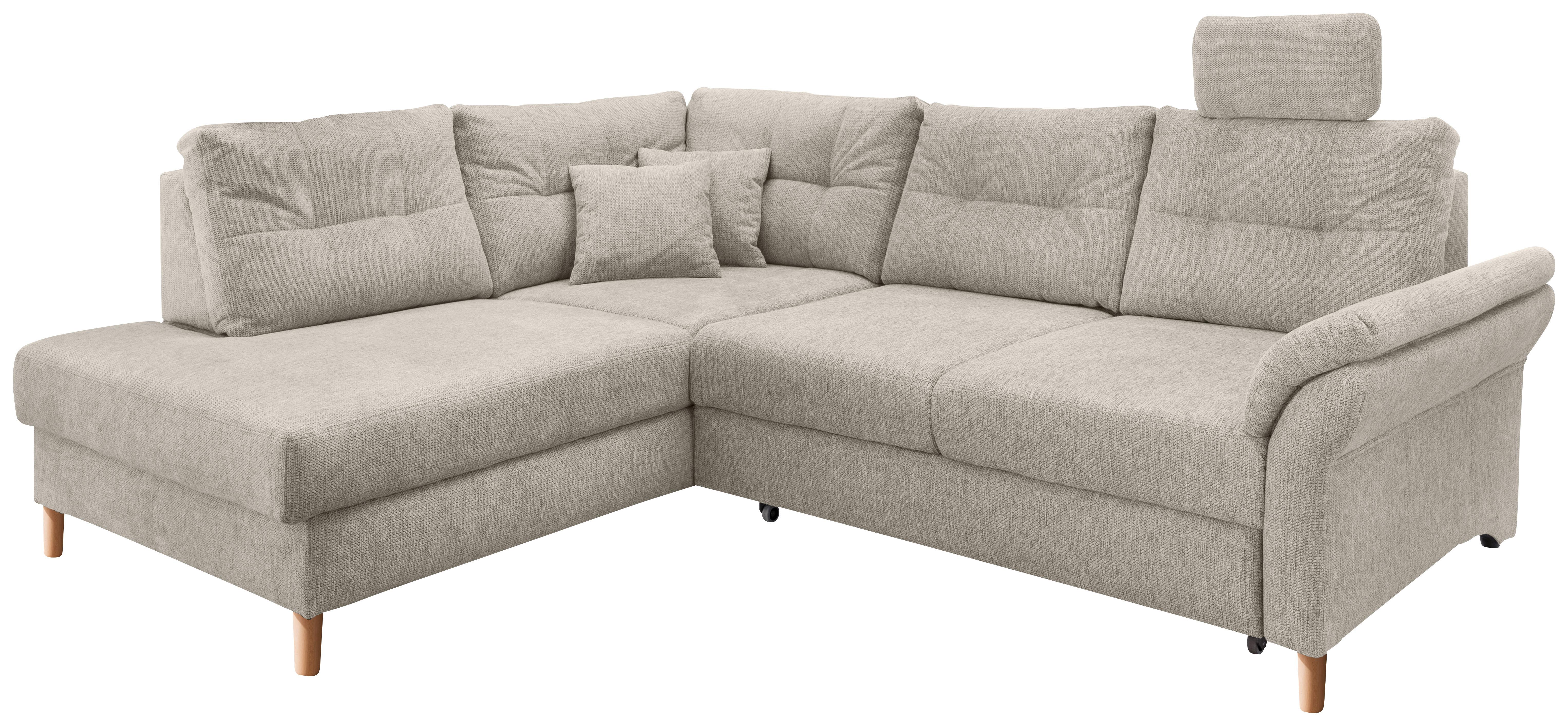 Ecksofa Brizzini, Beige S: 206x264 Cm - Beige/Naturfarben, MODERN, Textil (206/264cm) - Livetastic