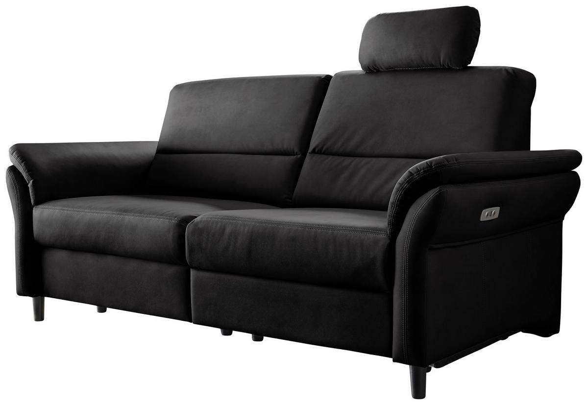 3-Sitzer-Sofa Cavoli, Schwarz B: 192 cm - Schwarz, MODERN, Textil (192/90/89cm) - Livetastic