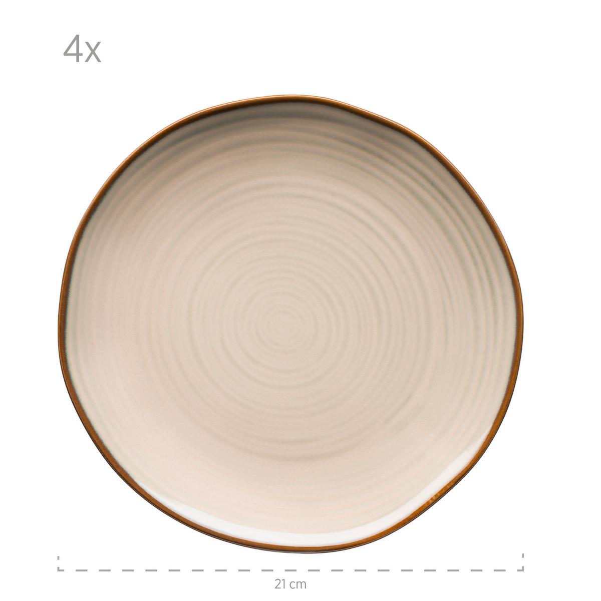 Frühstücksset Nottingham 12--Teilig. Beige - Beige, Basics, Keramik - Mäser