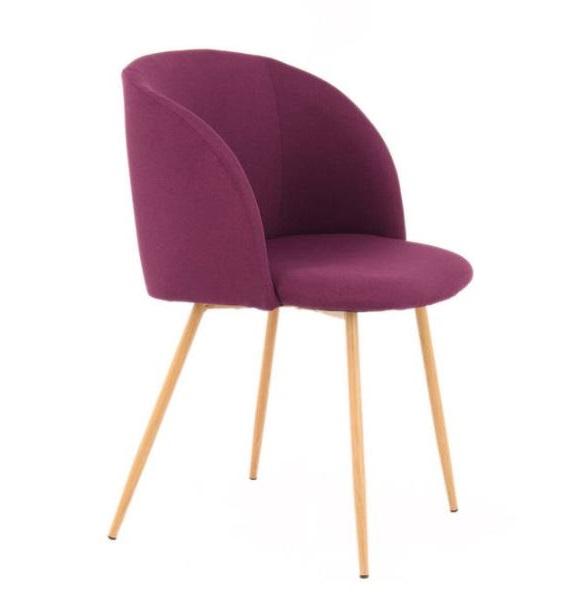 Sada stoličiek 2 kusy - fialová, Design, kov/plast (54/84/56cm)