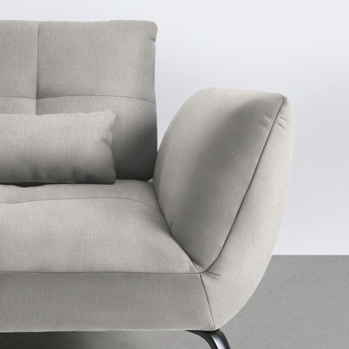 Rohová sedačka TRENDY, levá, béžová - černá/béžová, Moderní, kov/kompozitní dřevo (250/93/310cm) - Premium Living