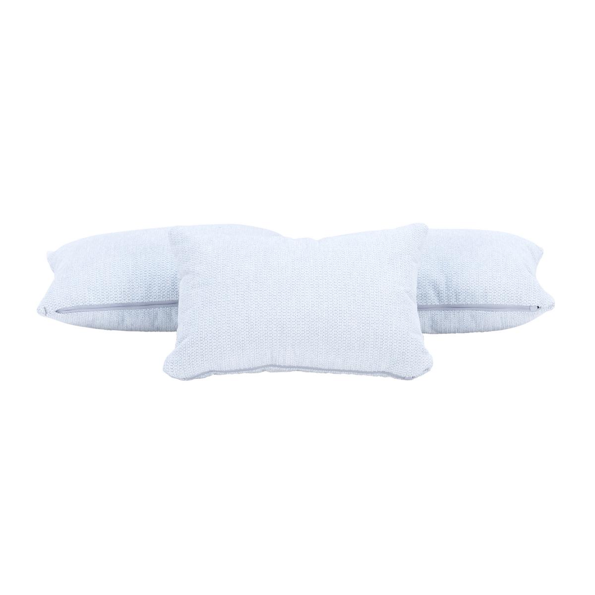 Polsterbett mit Bettkasten 90x200 cm Weiß / Hellblau - Schwarz/Weiß, MODERN, Leder/Textil (90/200cm) - Ondega