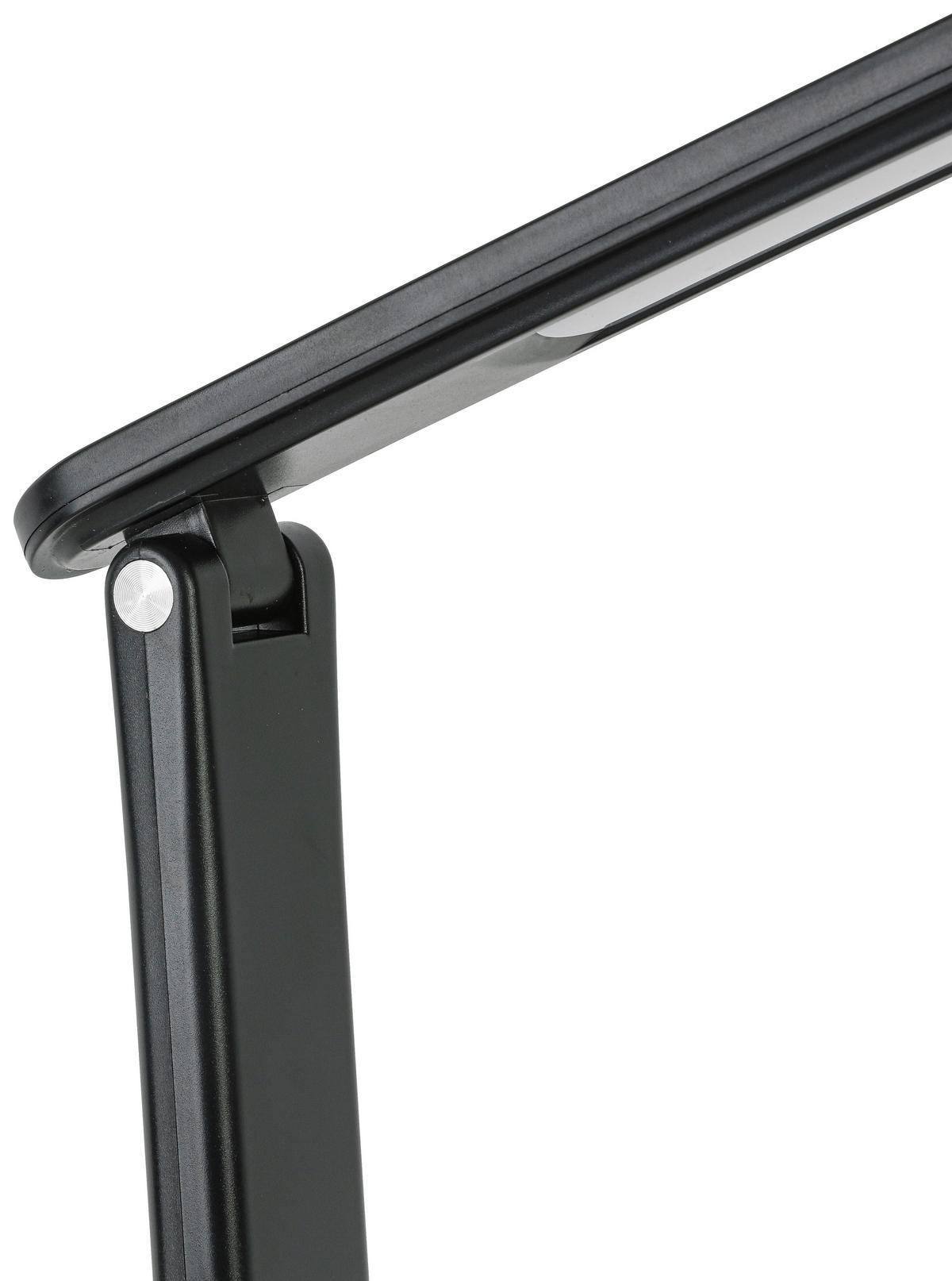 LED-Schreibtischleuchte Luana - Chromfarben/Anthrazit, MODERN, Kunststoff (33/16,5/40cm) - Luca Bessoni