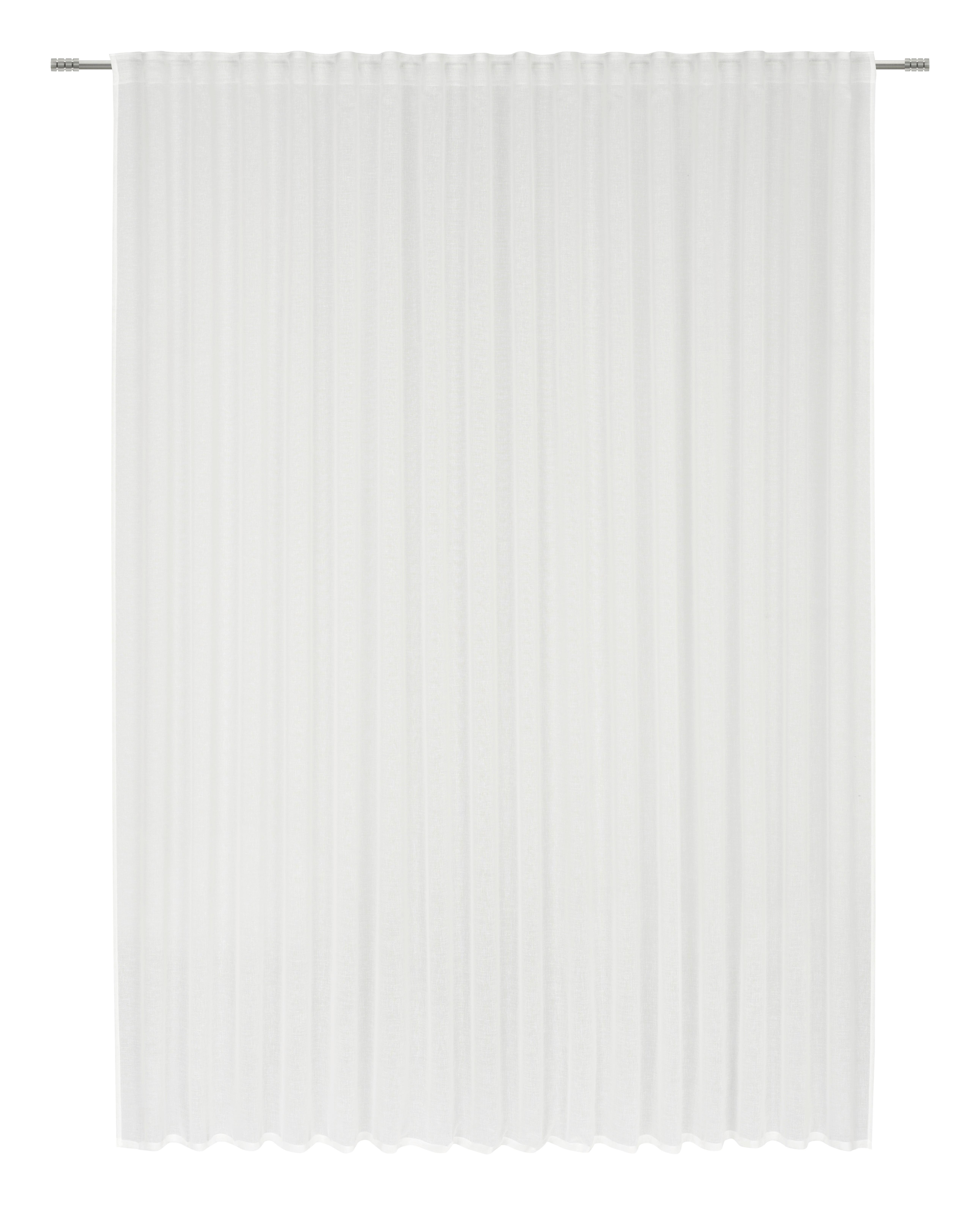 KUSOVÁ ZÁCLONA SIGRID STORE 3 - biela, Konventionell, textil (300/245cm) - Premium Living