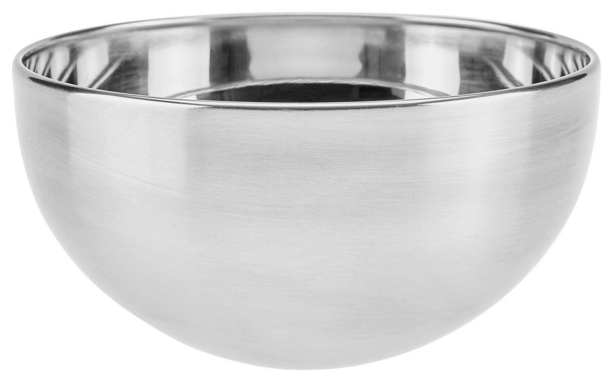 Edelstahlschüssel Enio DxH: 12,8x6,5 cm - Edelstahlfarben, MODERN, Metall (12/6cm) - Luca Bessoni