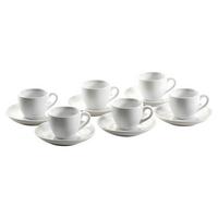 Espressotasse Mit Untertasse Colombia 12--Teilig Weiß - Weiß, Basics, Keramik - Mäser