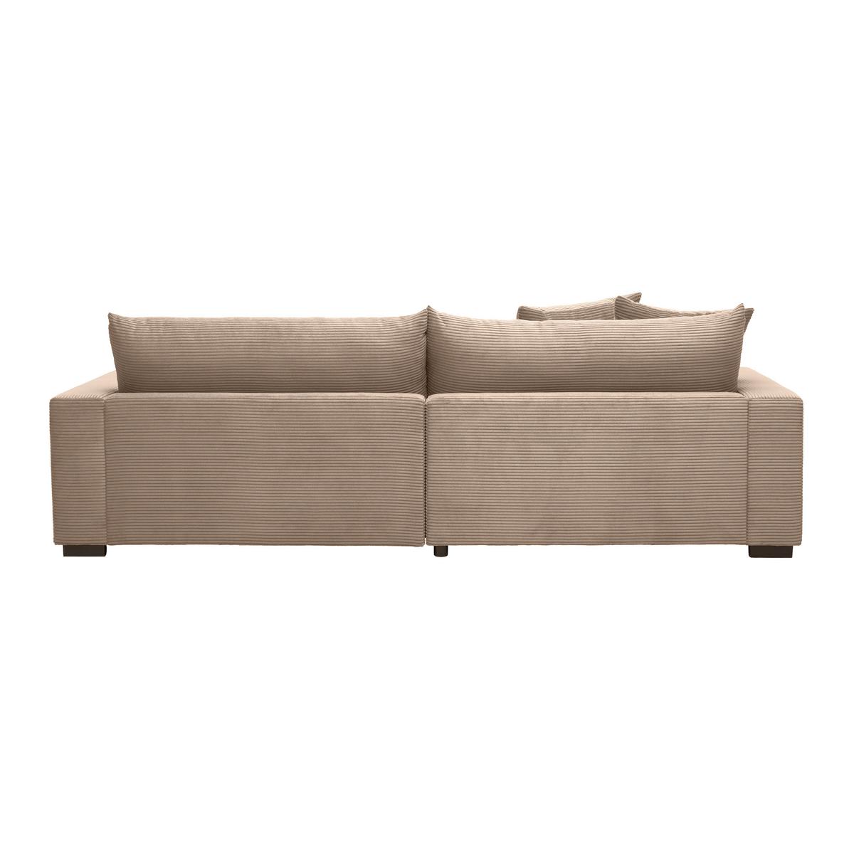 Rohová sedačka PEDRO, ľavá, karamelový menčester - karamelová, Modern, textil (180/265cm) - Mömax