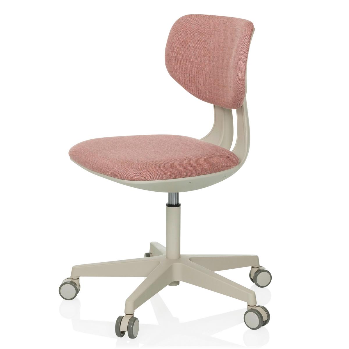 Jugenddrehstuhl Kid Classic Rosa B: 51 cm - Grauweiß/Rosa, MODERN, Kunststoff/Textil (51/72 - 87/51cm) - MID.YOU