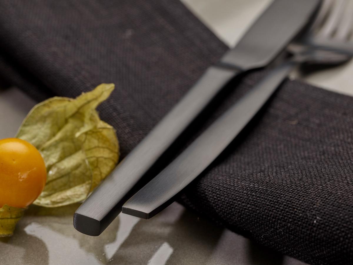 Echtwerk Tafelbesteckset Edelstahl; Schwarz, 30-Teilig - Schwarz, Basics, Metall (1,22kg) - Echtwerk