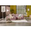 Ecksofa Hannah Rosa 170x252 Cm - Schwarz/Rosa, Design, Textil (170/252cm) - MID.YOU
