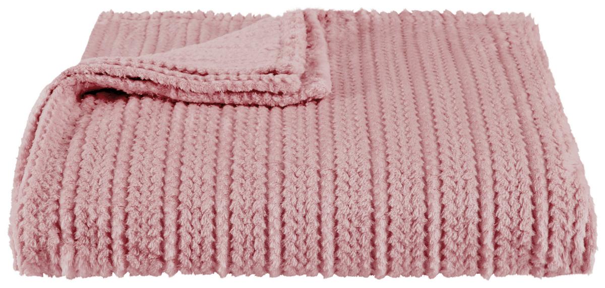 Kuscheldecke Angela - Terracotta, MODERN, Textil (180/220cm) - Luca Bessoni