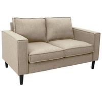 2-Sitzer-Sofa Beluna Beige B: 141,5 cm - Beige/Schwarz, Basics, Textil (141,5/84/83cm) - P & B