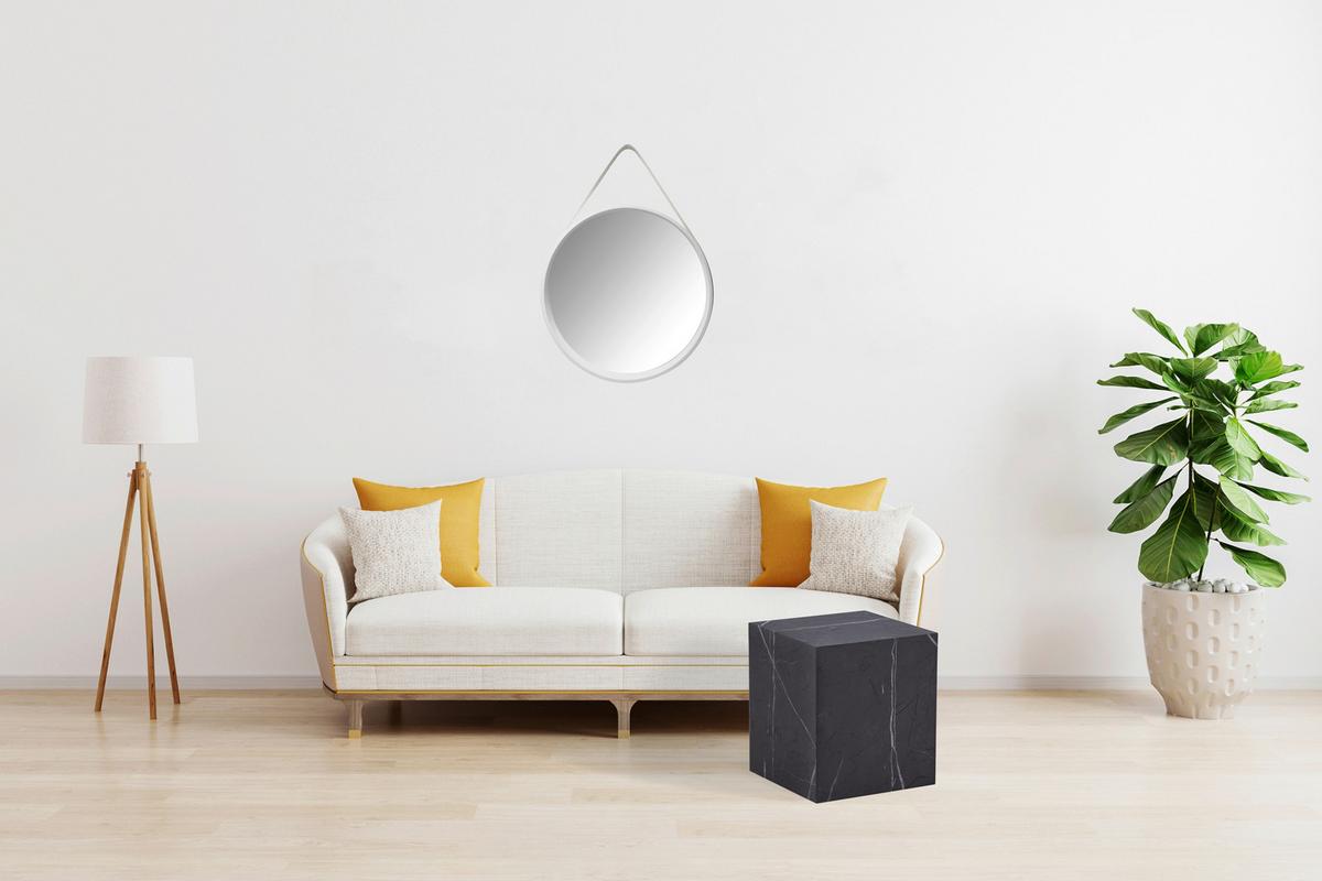 Beistelltisch Cuboid 225 Grau B: 40 Cm - Grau, Design, Holzwerkstoff (40/40/45,5cm) - Kayoom
