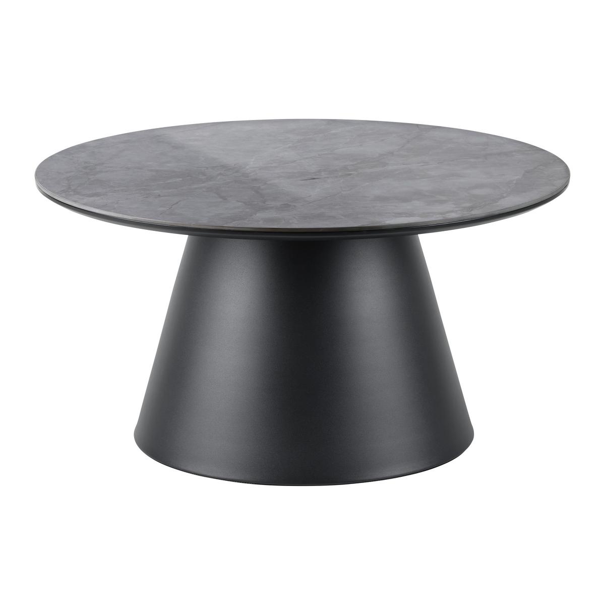 KONFERENČNÝ STOLÍK AXEL - čierna/sivá, Design, kov/kompozitné drevo (80/40/80cm) - Mömax