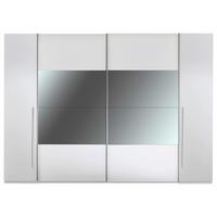 Tolóajtós Szekrény Mega 312/226 Cm - fehér, Modern, faalapú anyag (312/226/61cm) - MID.YOU