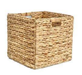 Košík do regálu ANNA -EXT- -TOP- - prírodná farba, Lifestyle, kov/prírodné materiály (33/32/33cm) - Zandiara