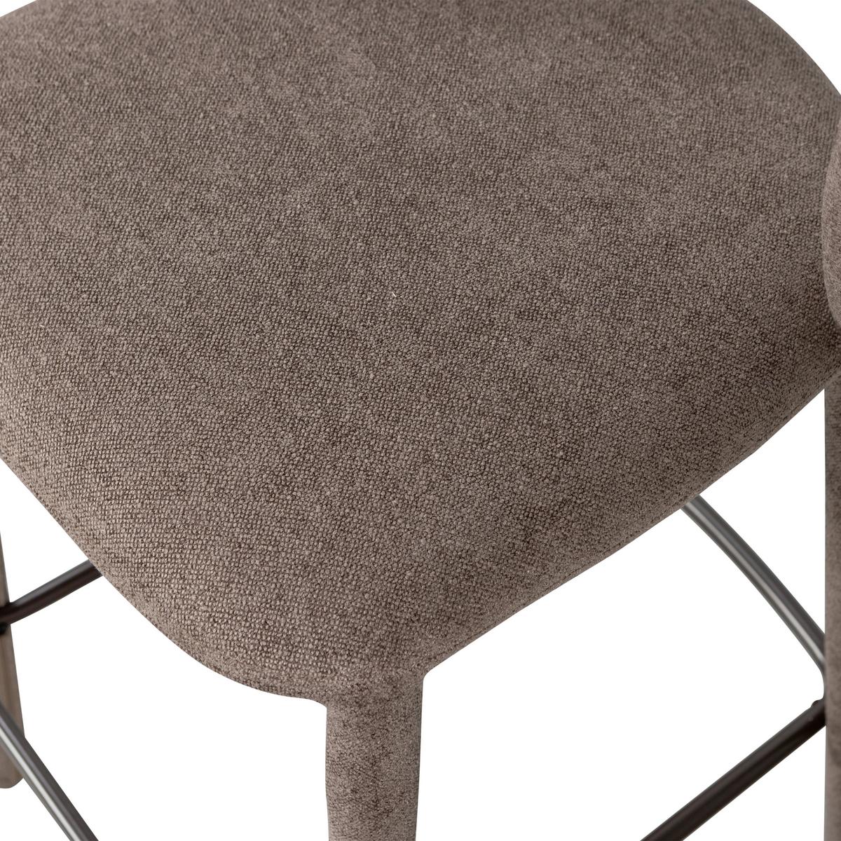 Barhocker Noble Taupe B: 48cm - Taupe, MODERN, Textil (48/95/52cm) - Livetastic