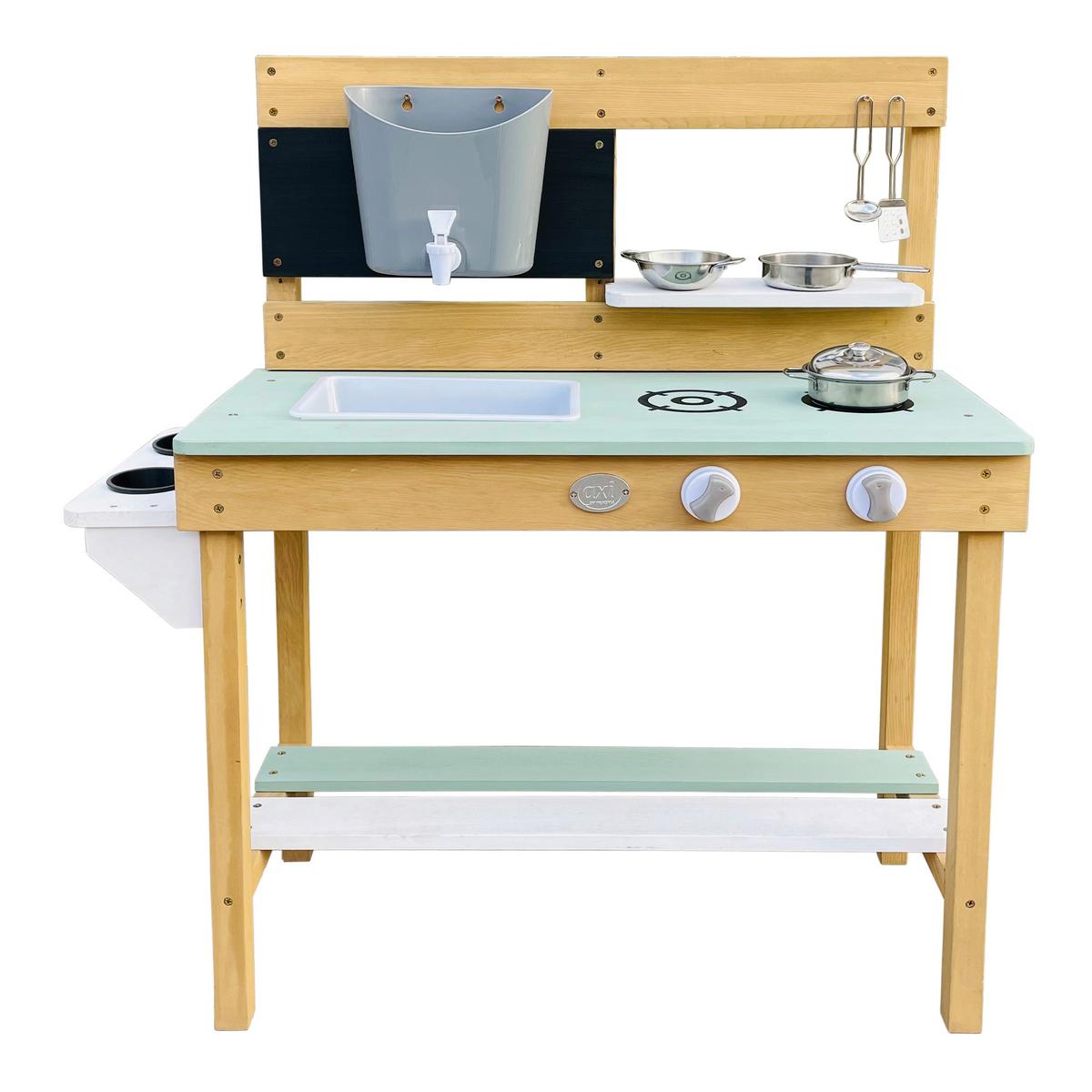 Sand- und Wassertisch A031.038.00 - Braun/Weiß, KONVENTIONELL, Holz (80/88/33cm) - Ambia Garden