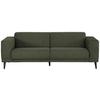 3-Sitzer-Sofa Oslo Grün B: 218 cm - Schwarz/Grün, Design, Textil (218/77/93cm) - MID.YOU